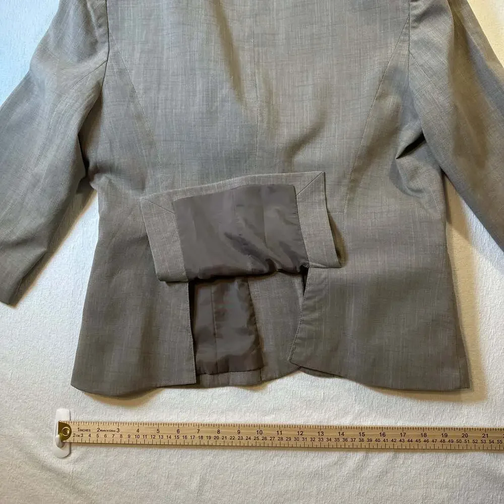The Limited classic Tan Taupe hue 3/4 Sleeve 2-Button Blazer  lightweight L